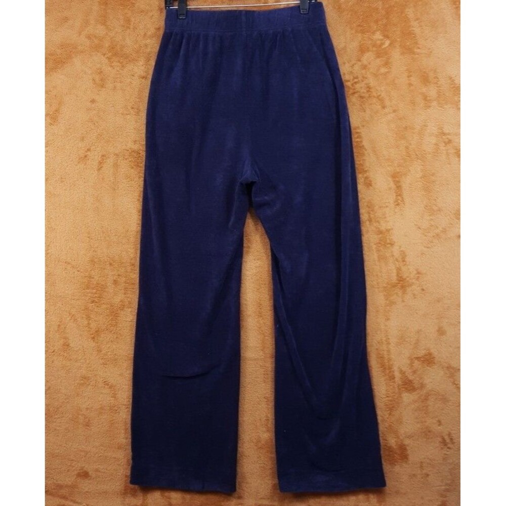 GAP Pants Womens Tall Medium Navy Pull On Relaxed Straight Leg Terry Lounge - Picture 3 of 8